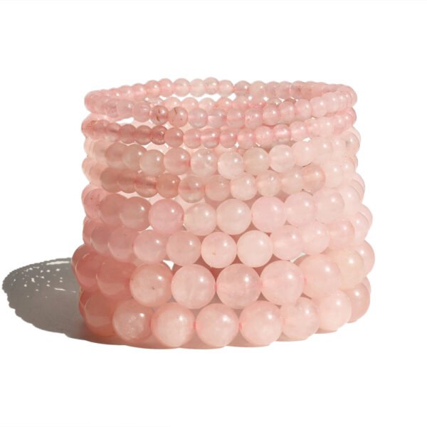 “Love” Rose Quartz Bracelet-8mm - Image 7