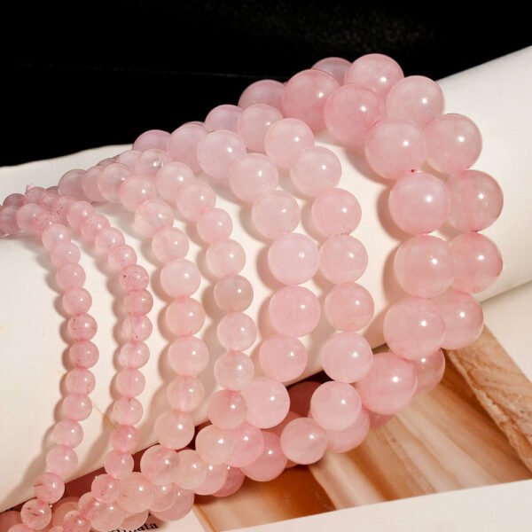 “Love” Rose Quartz Bracelet-8mm - Image 9