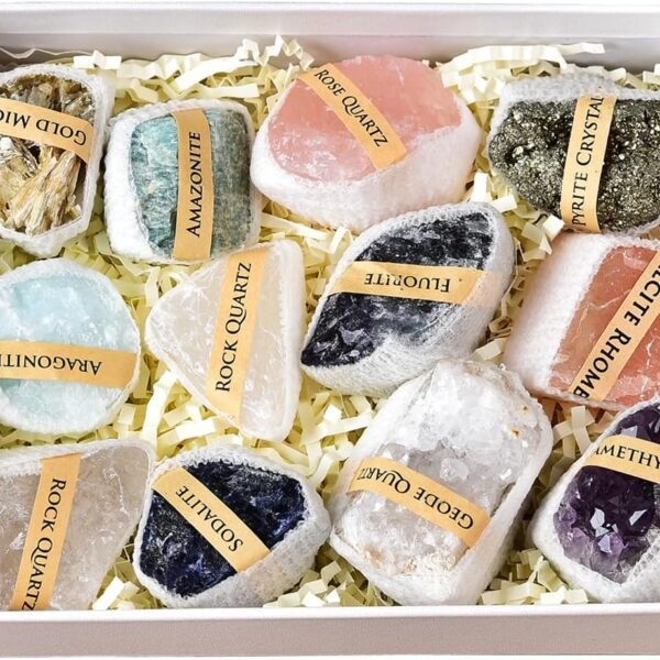 Gem Mix Rough Crystals and Healing Stones in Gift Box