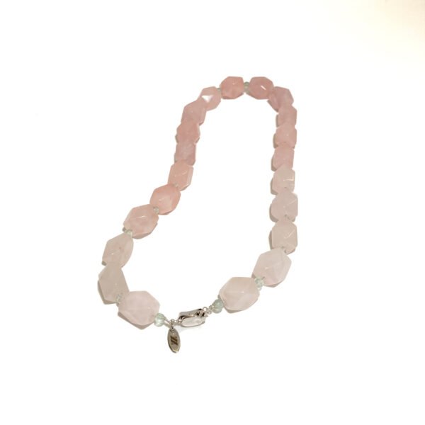Blush Aura – Rose Quartz & Green Fluorite Crystal Jewelry Set - Image 5