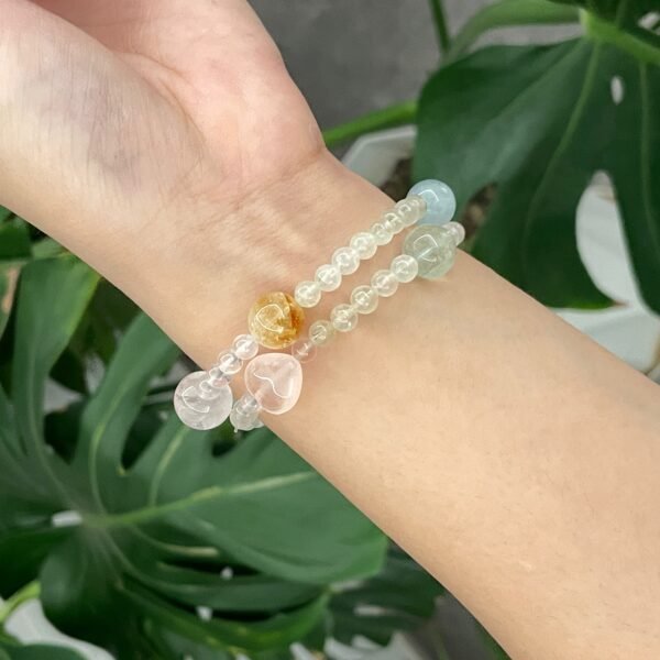 Double-Wrap Planet Crystal Bracelet - Image 6