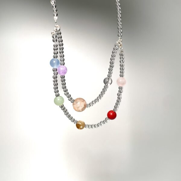 Artisan Modular ​​Nebula Bracelet & Necklace Jewelry Set - Image 3