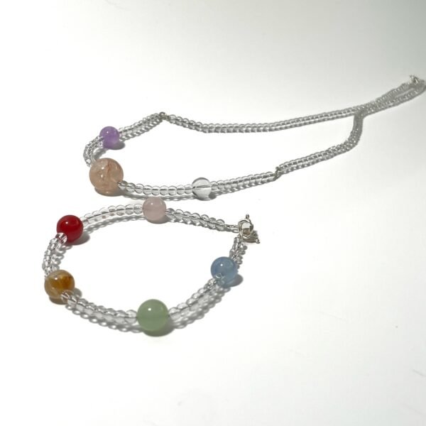 Artisan Modular ​​Nebula Bracelet & Necklace Jewelry Set - Image 2