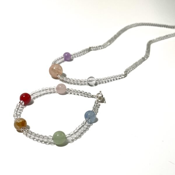 Artisan Modular ​​Nebula Bracelet & Necklace Jewelry Set