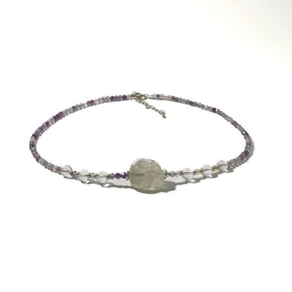 Artisan PIXIU Fluorite Pendant Necklace