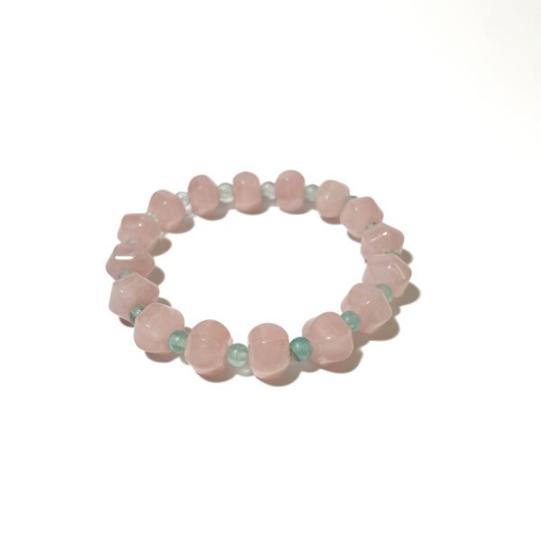 Blush Aura – Rose Quartz & Green Fluorite Crystal Jewelry Set - Image 6