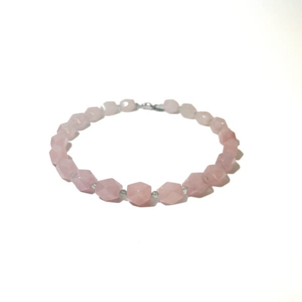 Blush Aura – Rose Quartz & Green Fluorite Crystal Jewelry Set - Image 4