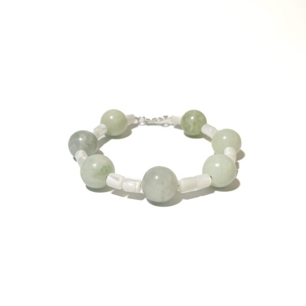 Serpentine Jade & Mother-of-pearl Bracelet